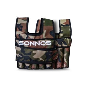 CHALECO SOBRECARGA REGULABLE 15KG CAMO SONNOS