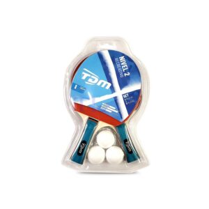 SET PING PONG 3 PELOTAS + 2 PALETAS TDM